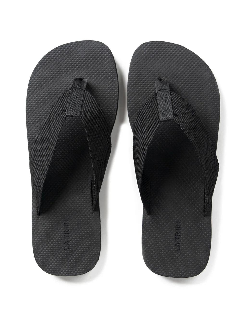CANVAS THONG - BLACK