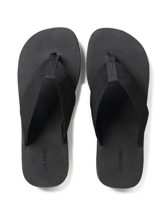 CANVAS THONG - BLACK