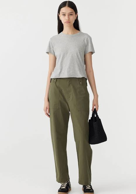 TAB DETAIL UTILITY PANT - KHAKI