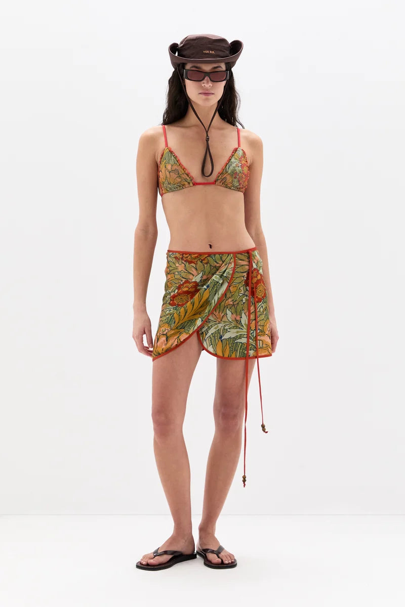 (PRE-ORDER) ELIANA MINI SARONG - ALIERA FLORAL MINT