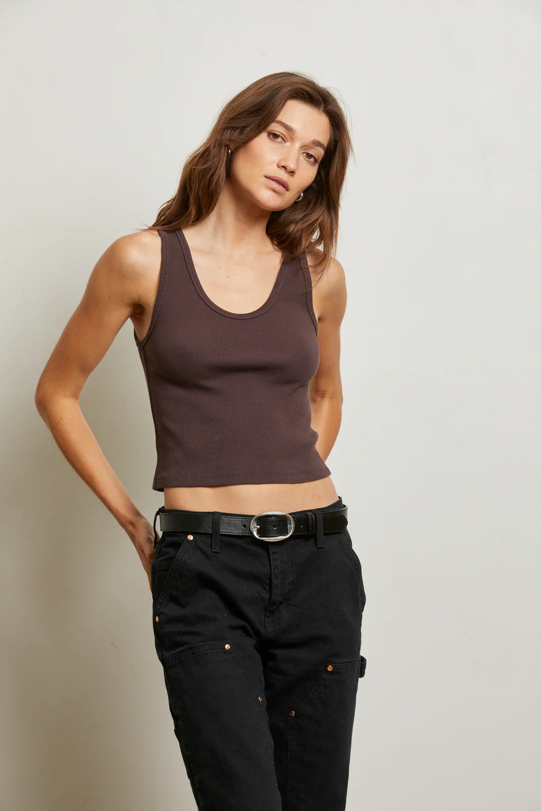 BLONDIE TANK - COCOA POWDER