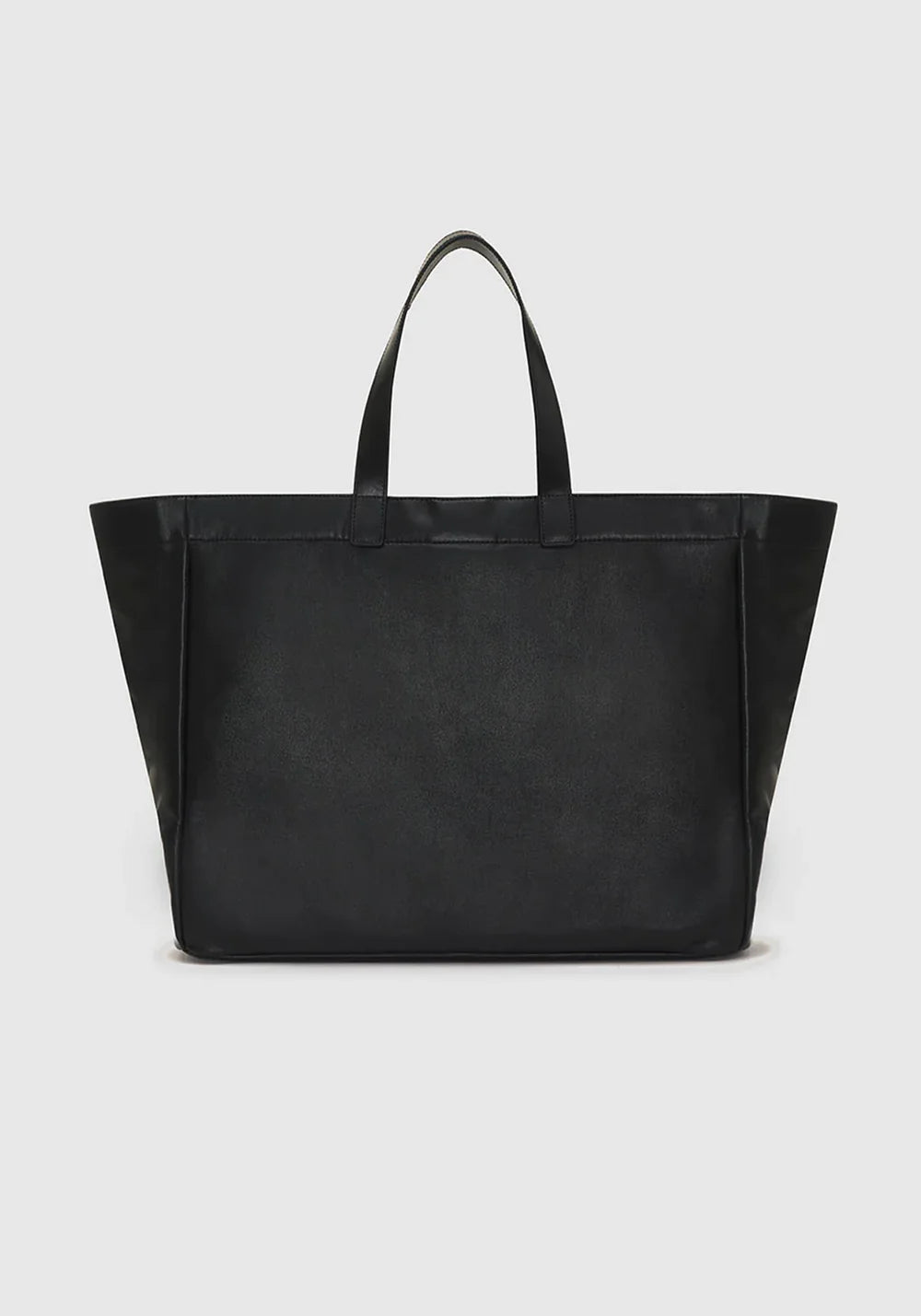 LARGE RIO TOTE - BLACK RECYLCED LEATHER