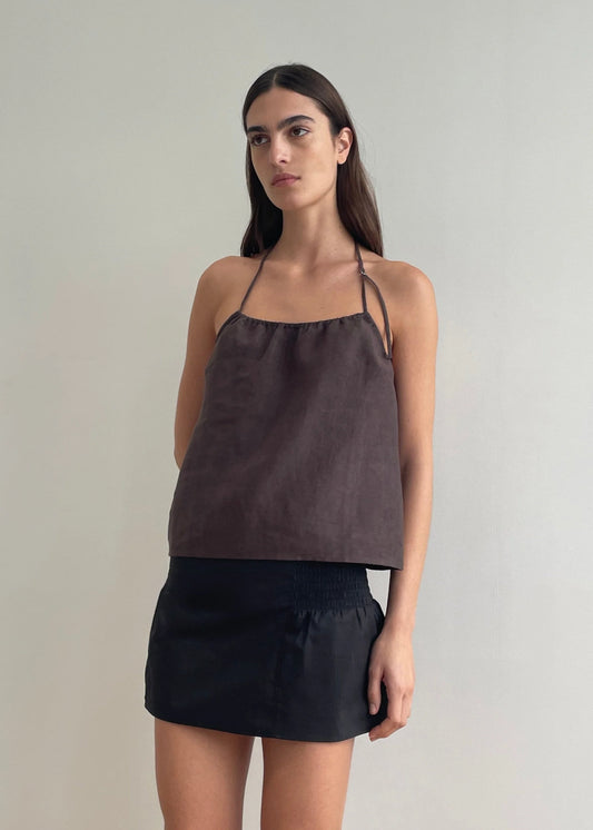 O RING HALTER - BARK