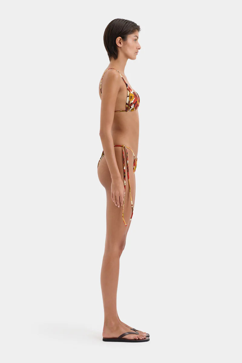 CASTELLA STRING TRIANGLE TOP - FLORA ROSSO