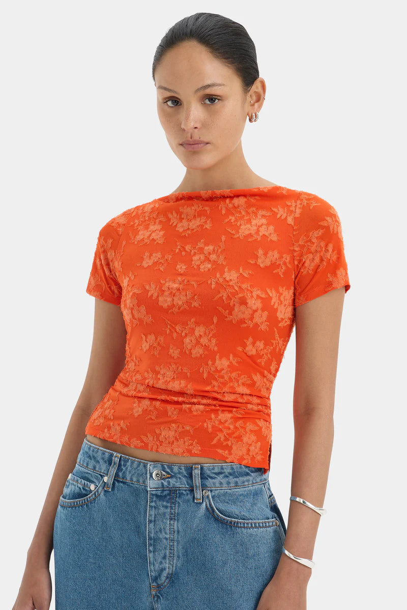 (PRE-ORDER) BLANCA TOP - PALMERA TANGERINE