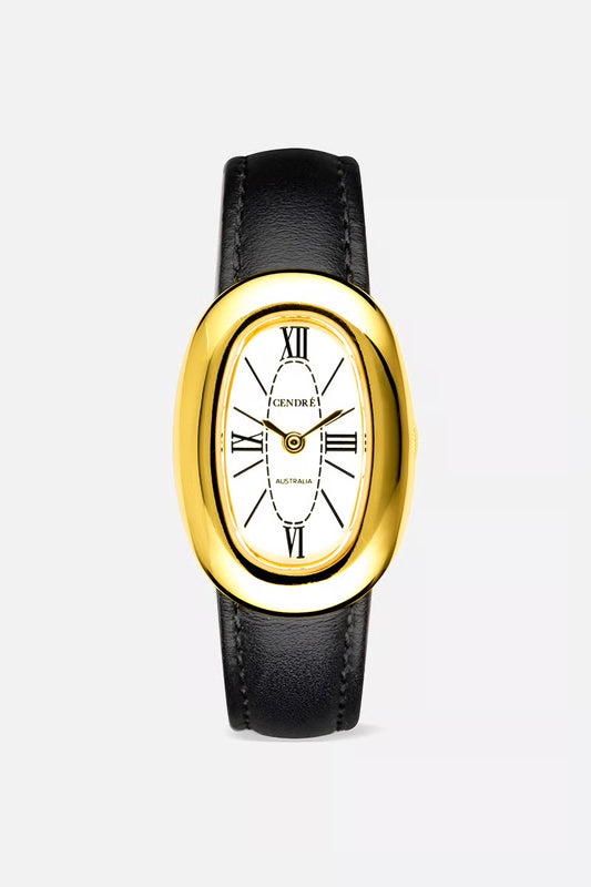 (PRE-ORDER) BRIDGETTE WATCH - GOLD/BLACK