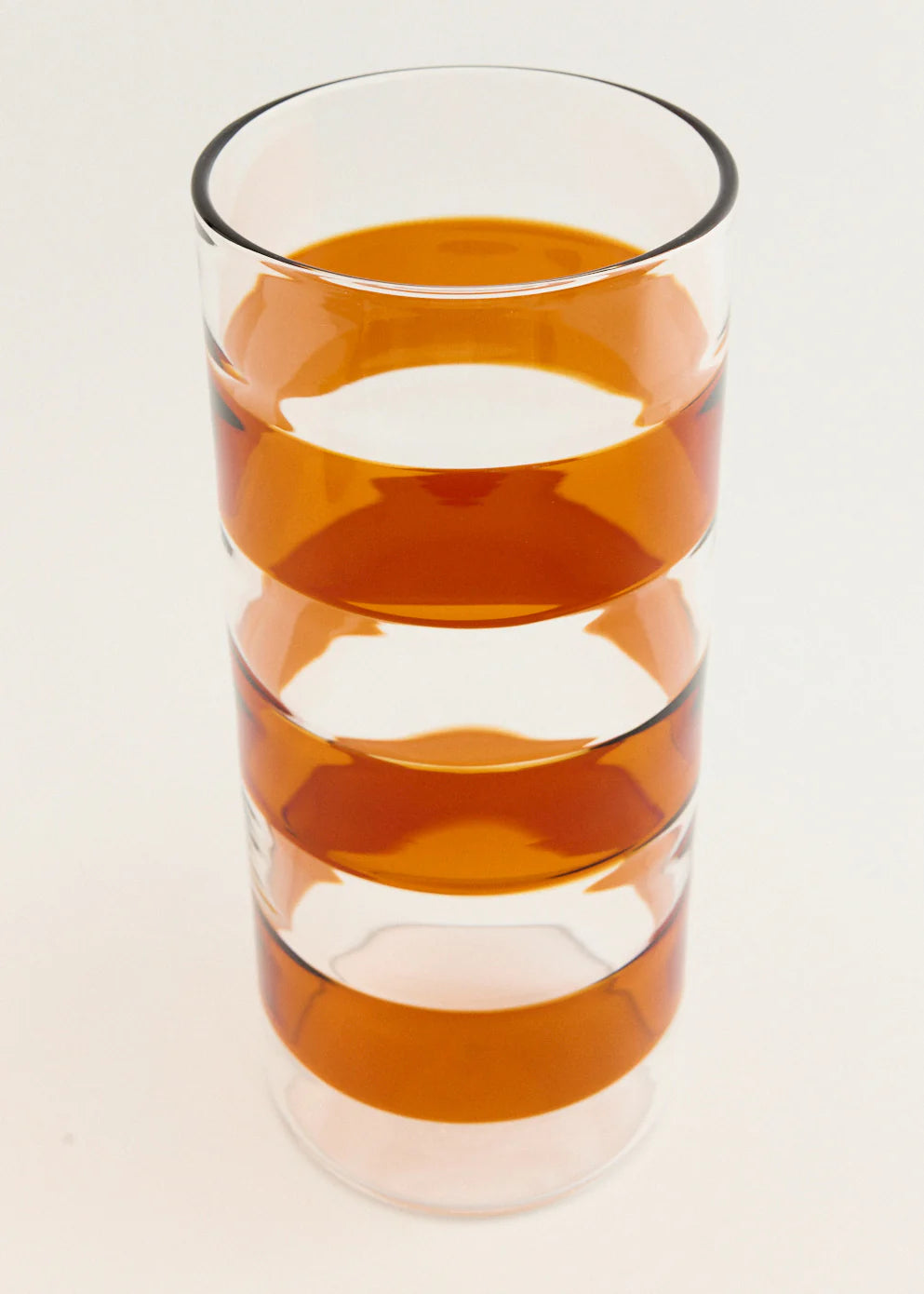 JEAN VASE - AMBER/CLEAR