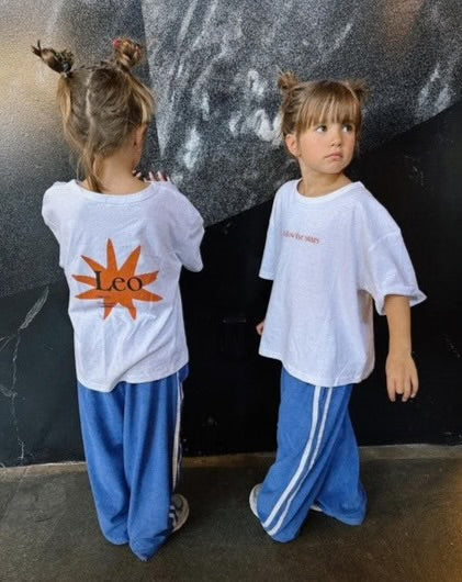 TWIN STRIPE TERRY PANT - BLU