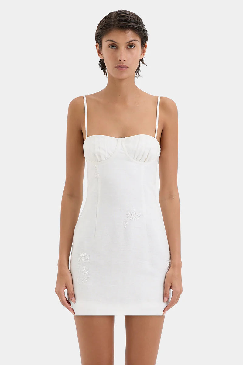 ALESSANDRA MINI DRESS - IVORY