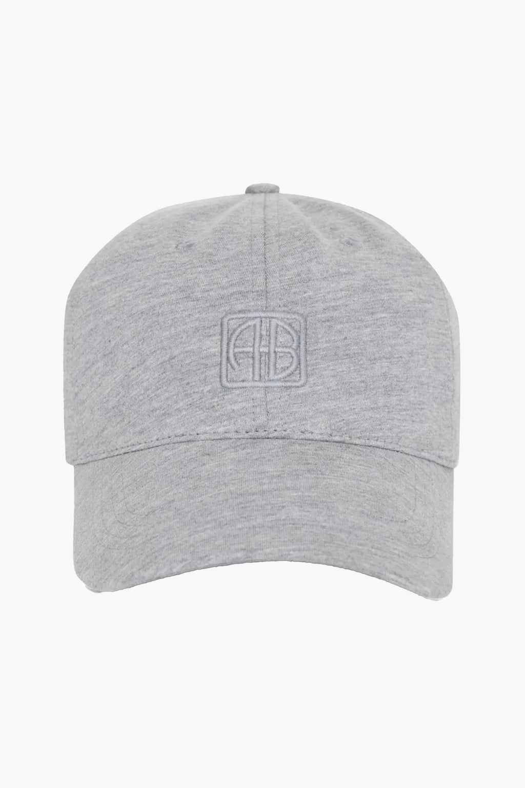 JEREMY BASEBALL CAP FRAMED MONOGRAM - HEATHER GREY