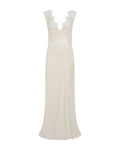 VISIONS LACE FLOOR LENGTH DRESS - BUTTERCREAM