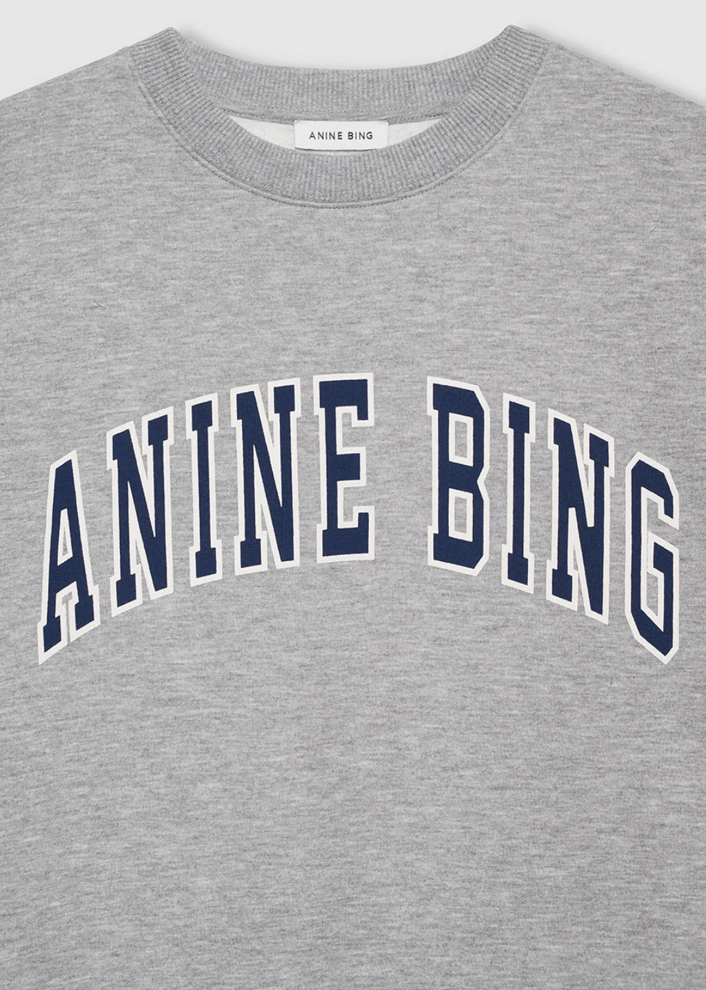 SPENCER SWEATSHIRT ANINE BING - HEATHER GREY WITH NAVY