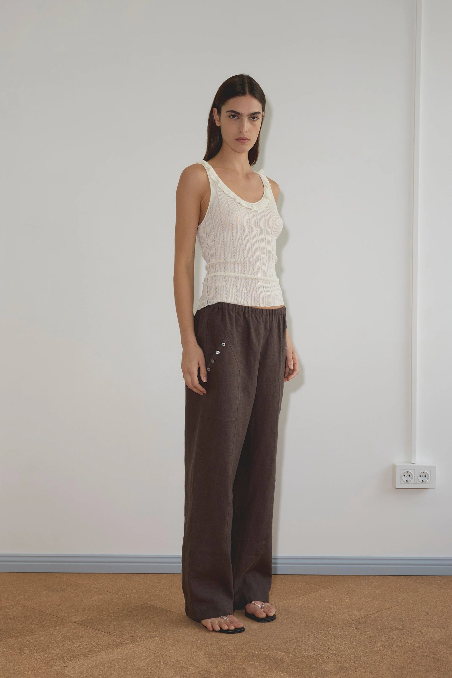 ANGLE POCKET PANT - BARK