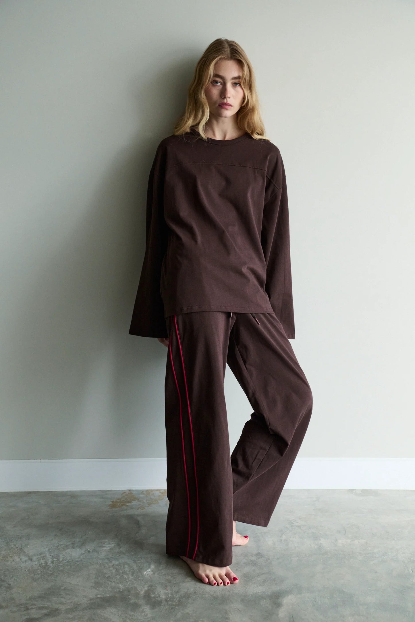 ISOLA LONGSLEEVE TEE - CHOCOLATE