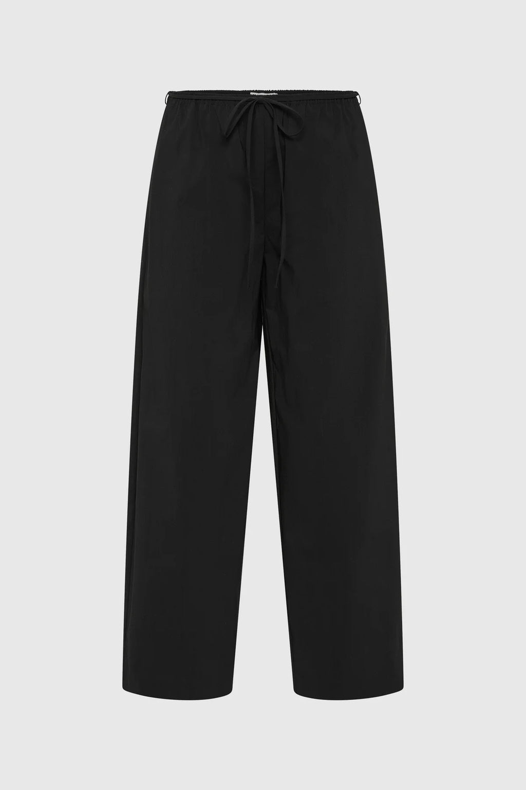 FINE ROULEAU CROP PANTS - BLACK