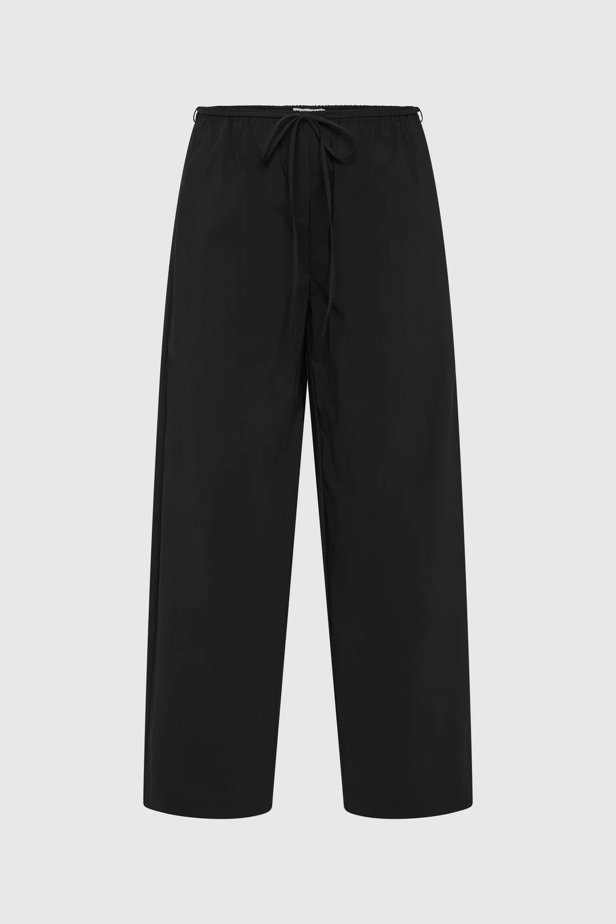 (PRE-ORDER) FINE ROULEAU CROP PANTS - BLACK