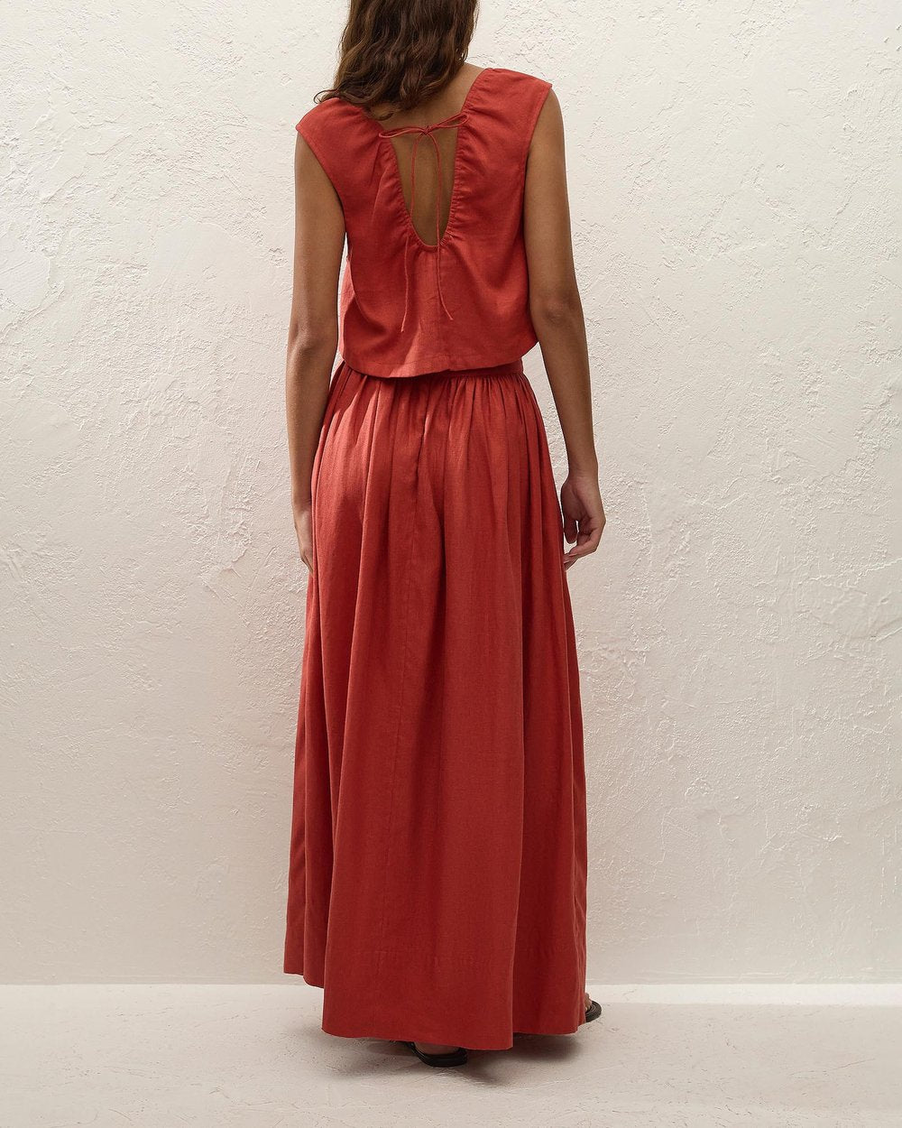 PERLA SKIRT - DUSTY TOMATO
