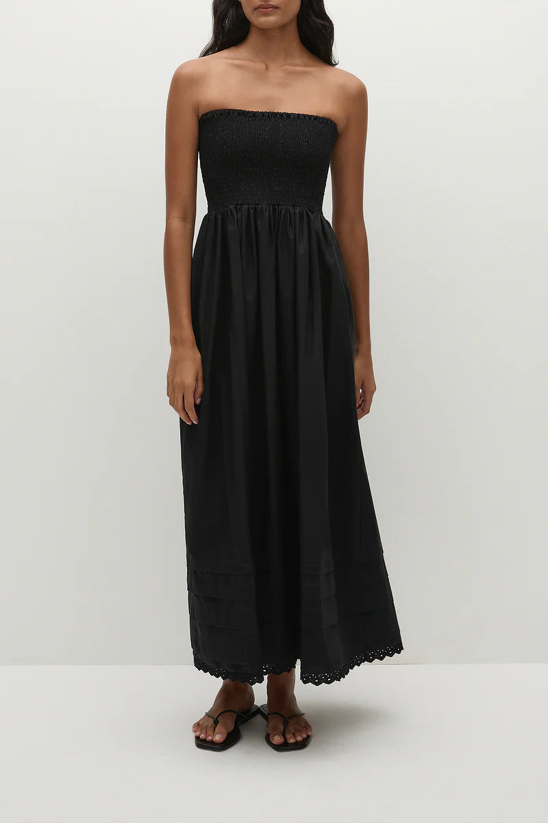 IBEN MIDI DRESS - BLACK