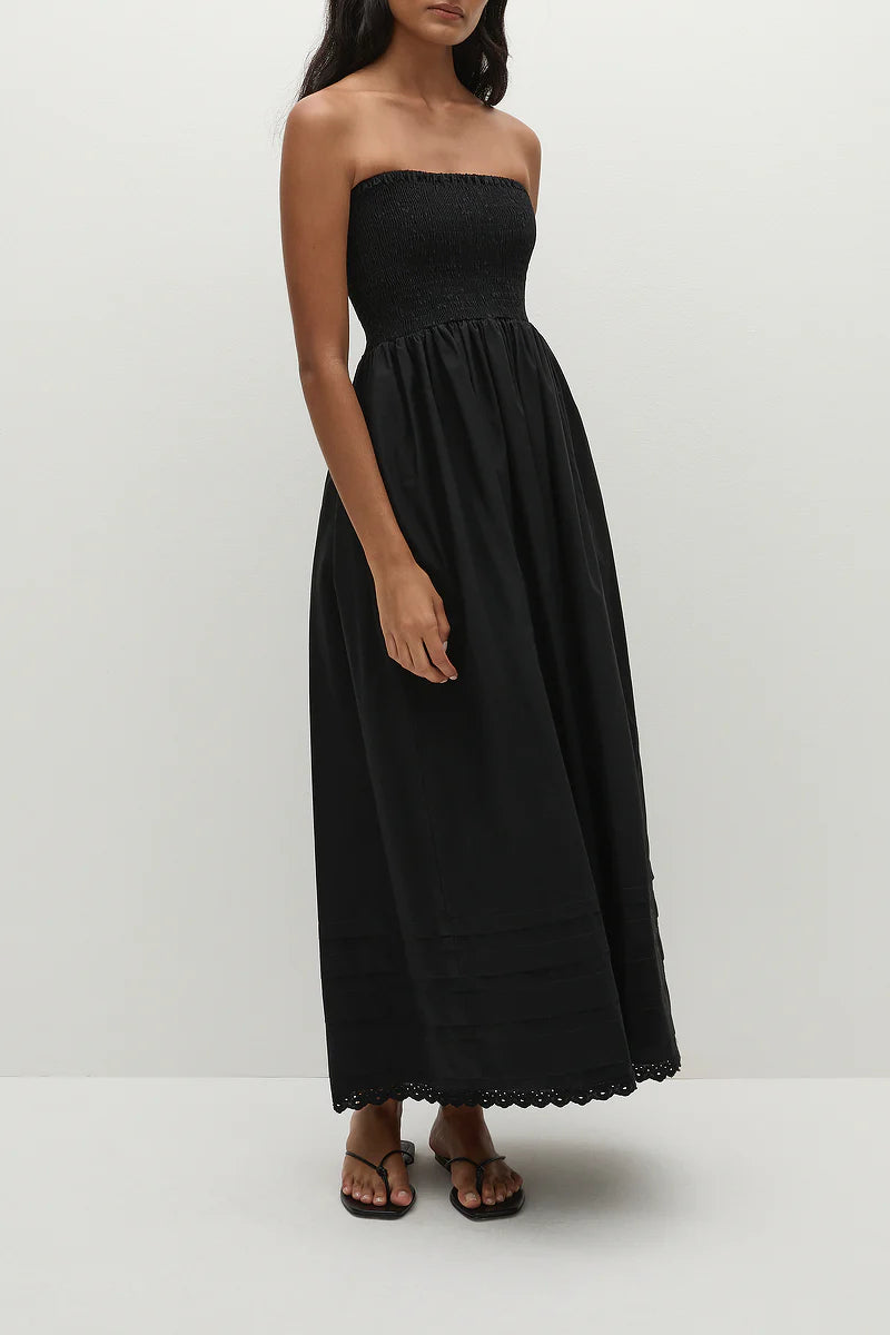 IBEN MIDI DRESS - BLACK