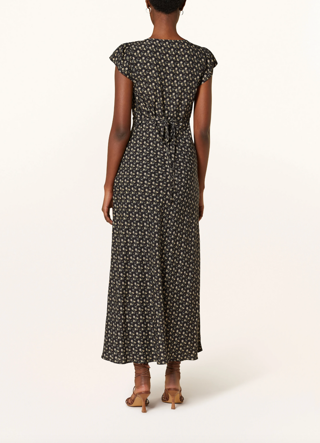 ESSON MIDI DRESS - DAFFODIL MICRO