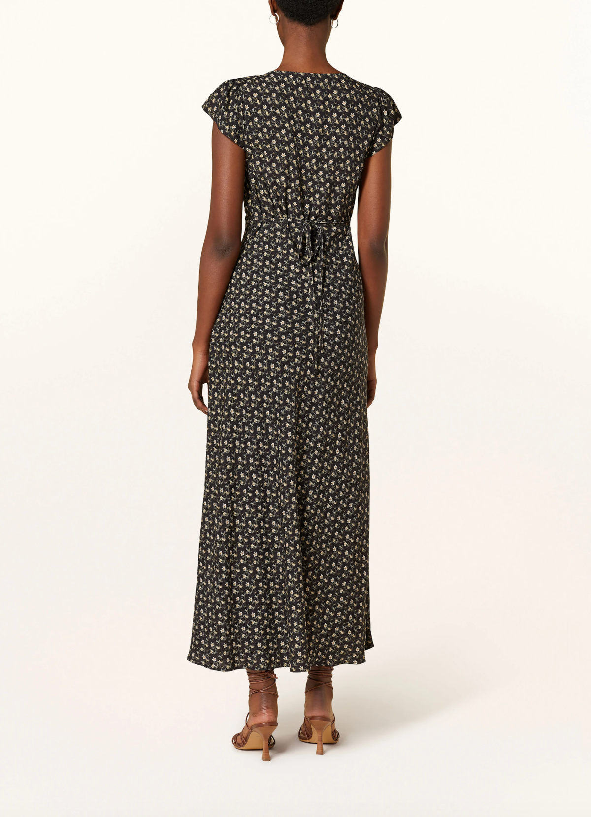 ESSON MIDI DRESS - DAFFODIL MICRO