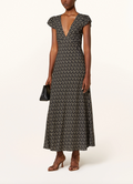 ESSON MIDI DRESS - DAFFODIL MICRO