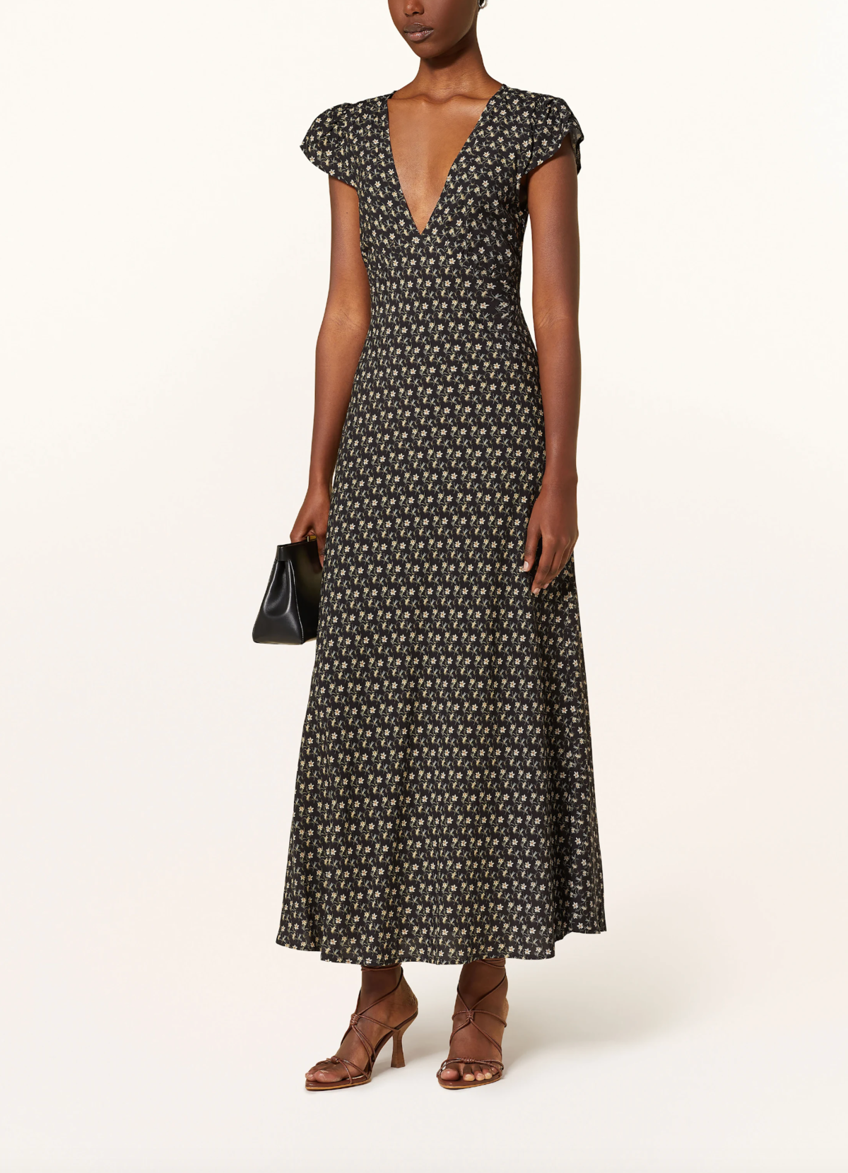 ESSON MIDI DRESS - DAFFODIL MICRO