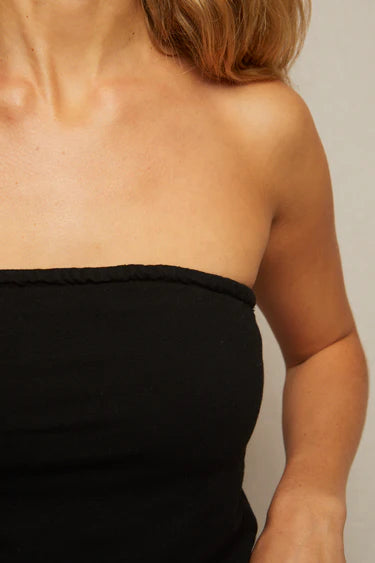 VERA TUBE TOP - TRUE BLACK