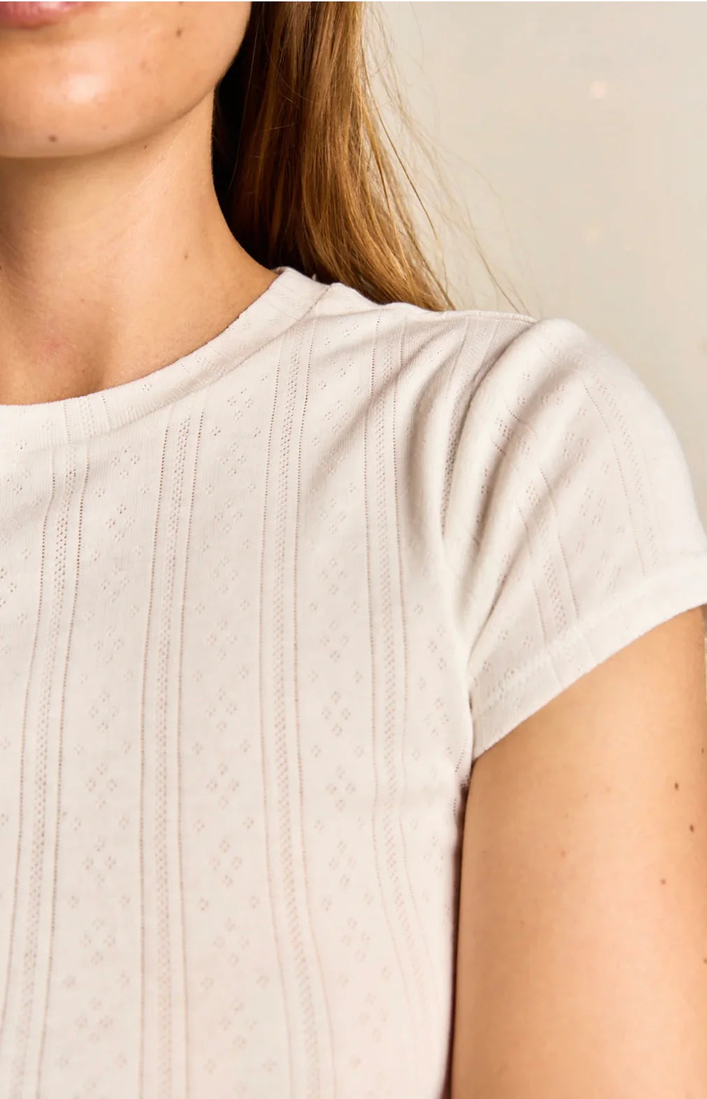 JUDE POINTELLE TEE - WHITE
