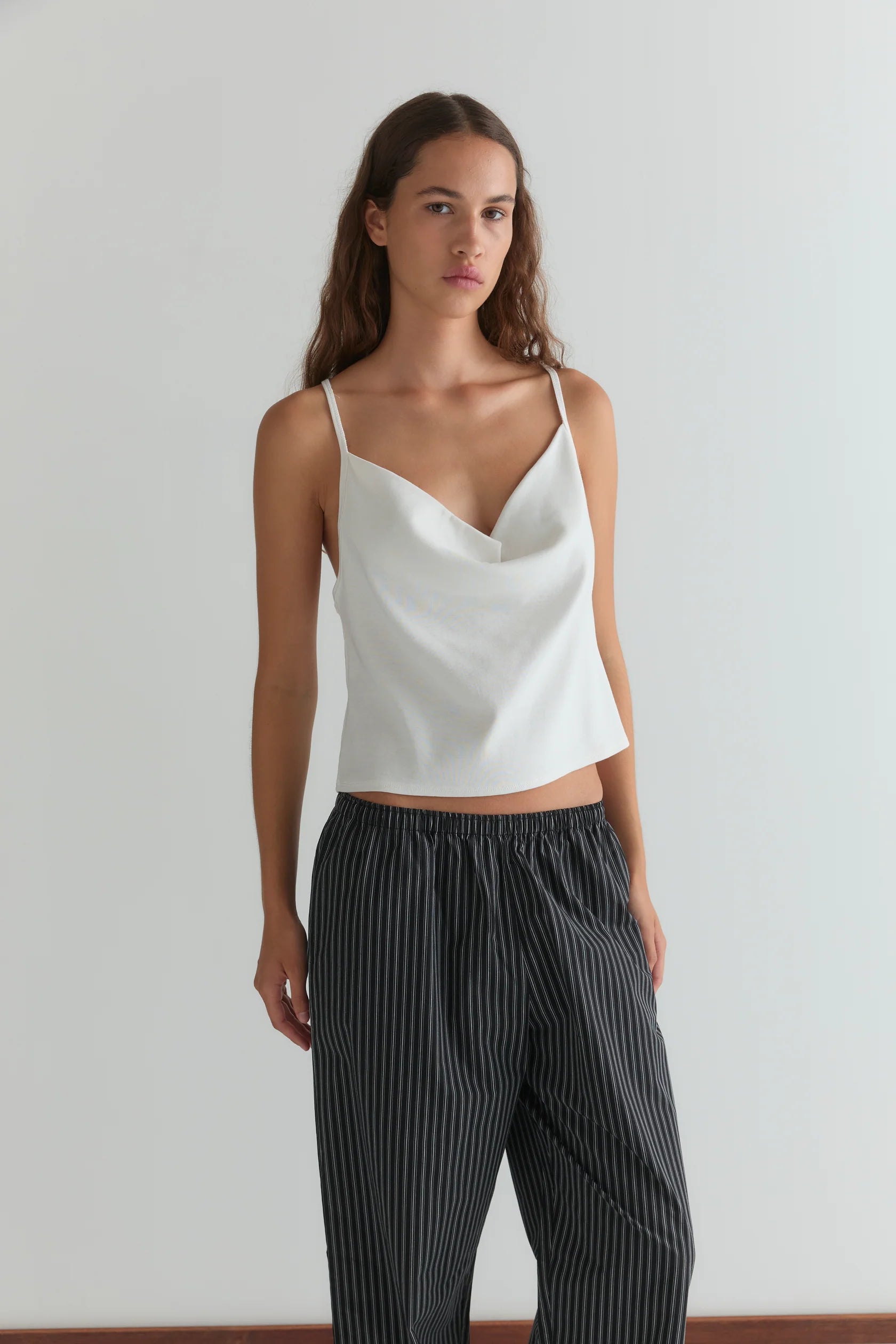 THE EASE TROUSER - MONO STRIPE