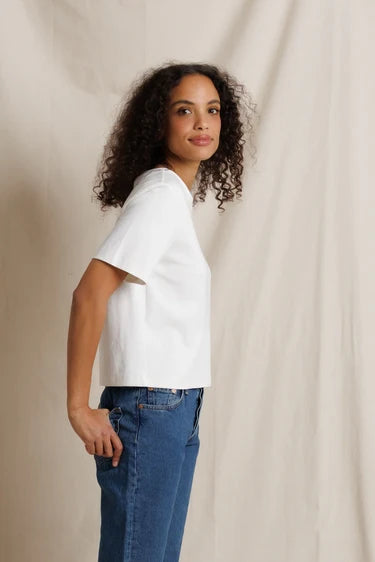 ATLAS CREWNECK TEE - WHITE
