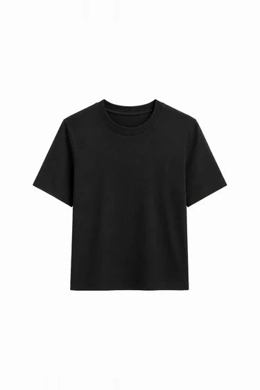 ATLAS CREWNECK TEE - BLACK