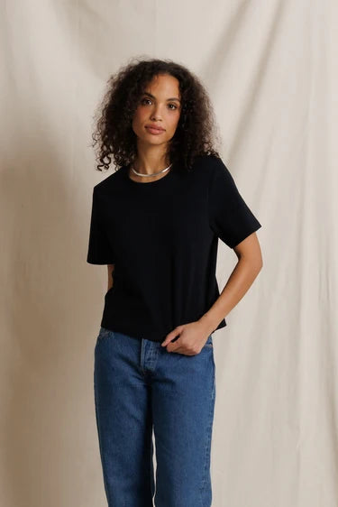 ATLAS CREWNECK TEE - BLACK