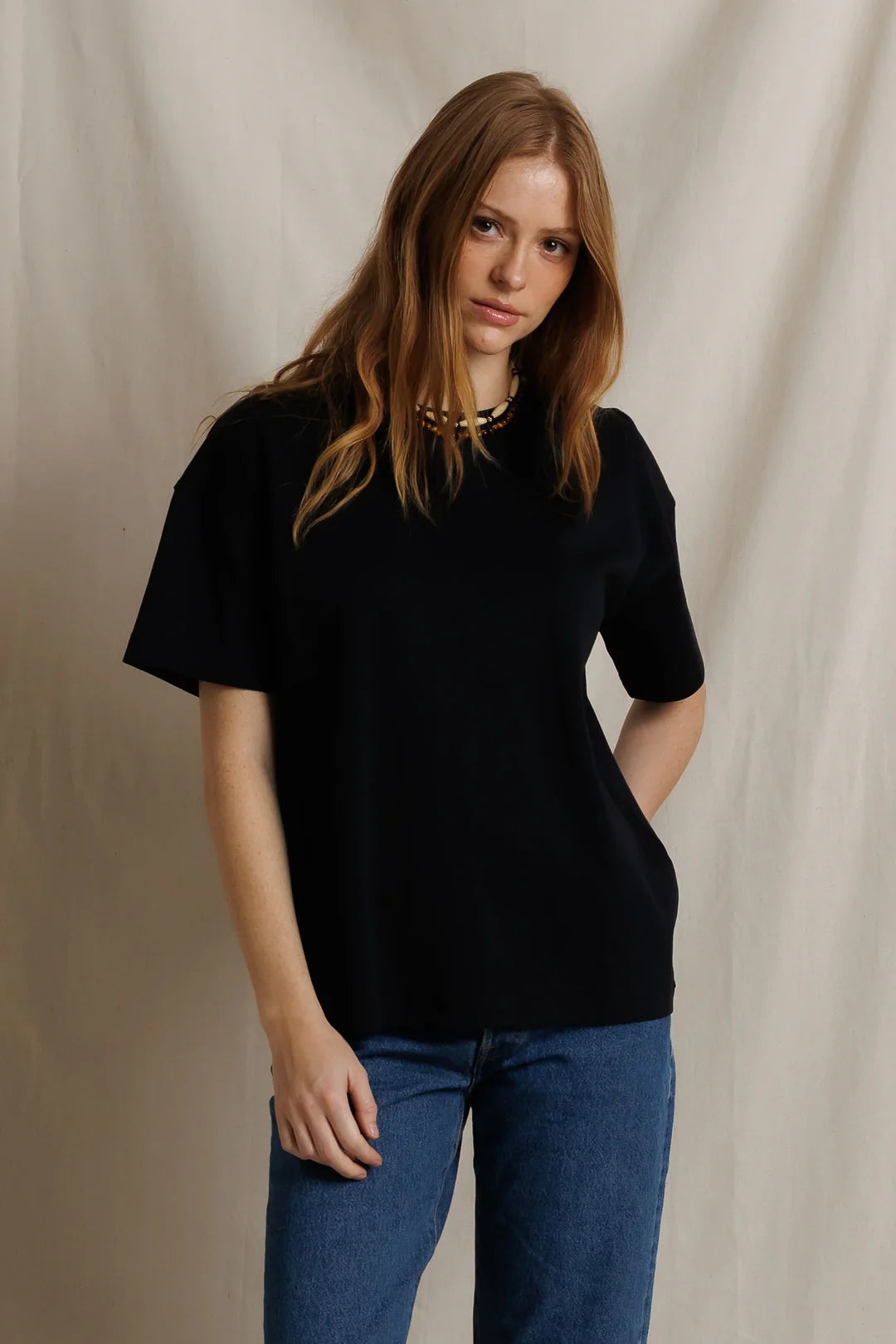 CAMRYN OVERSIZED TEE - BLACK