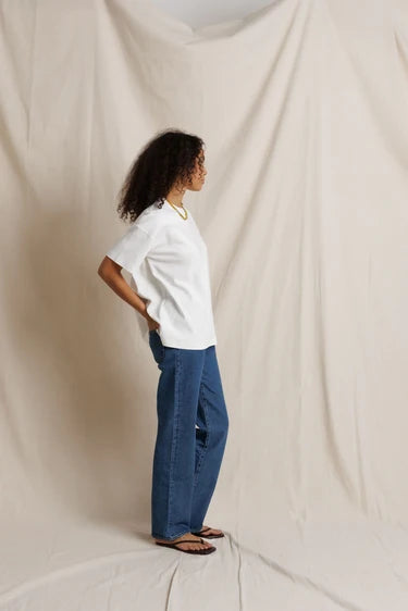 CAMRYN OVERSIZED TEE - WHITE