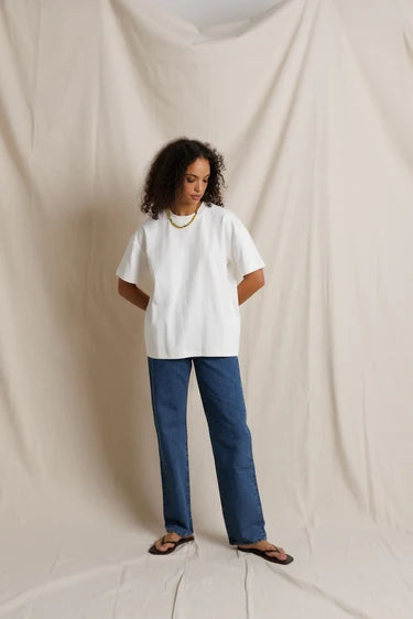 CAMRYN OVERSIZED TEE - WHITE