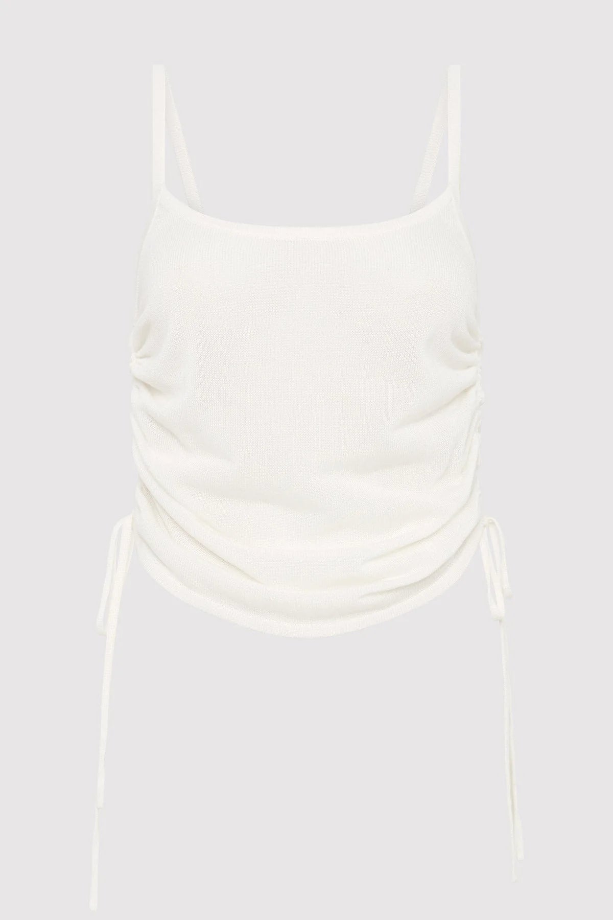 RUCHED TANK - WHITE