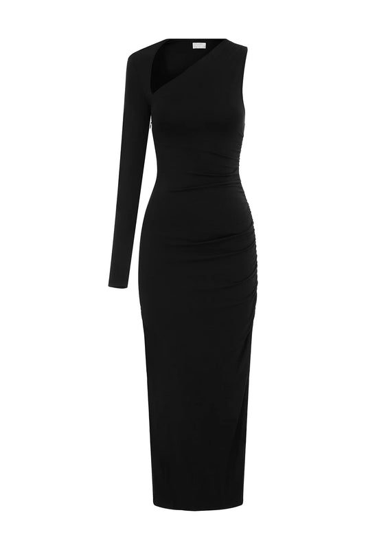 ELENA L/S DRESS - BLACK