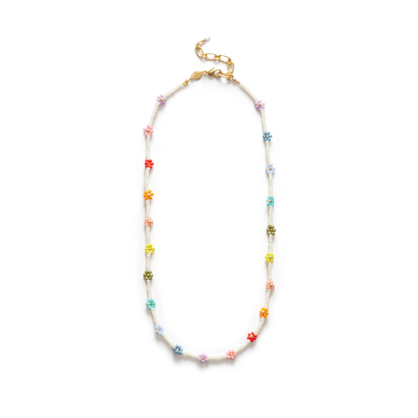 FLOWER POWER NECKLACE - MULTI COLOUR