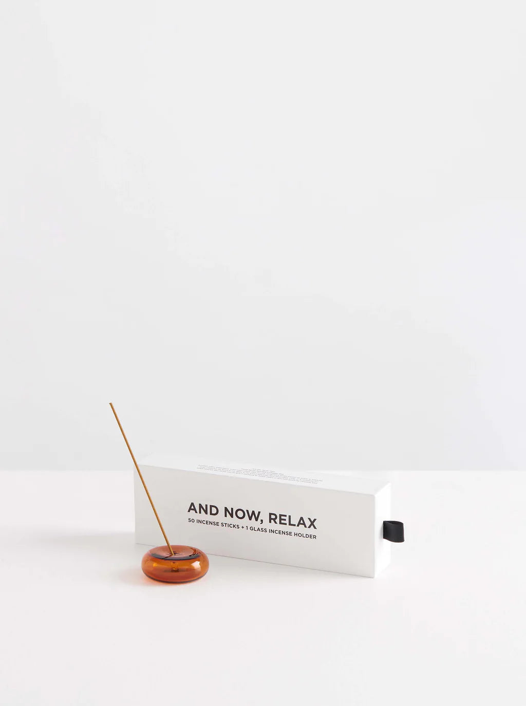 AND NOW RELAX INCENSE SET - SOLEIL/AMBER PEBBLE