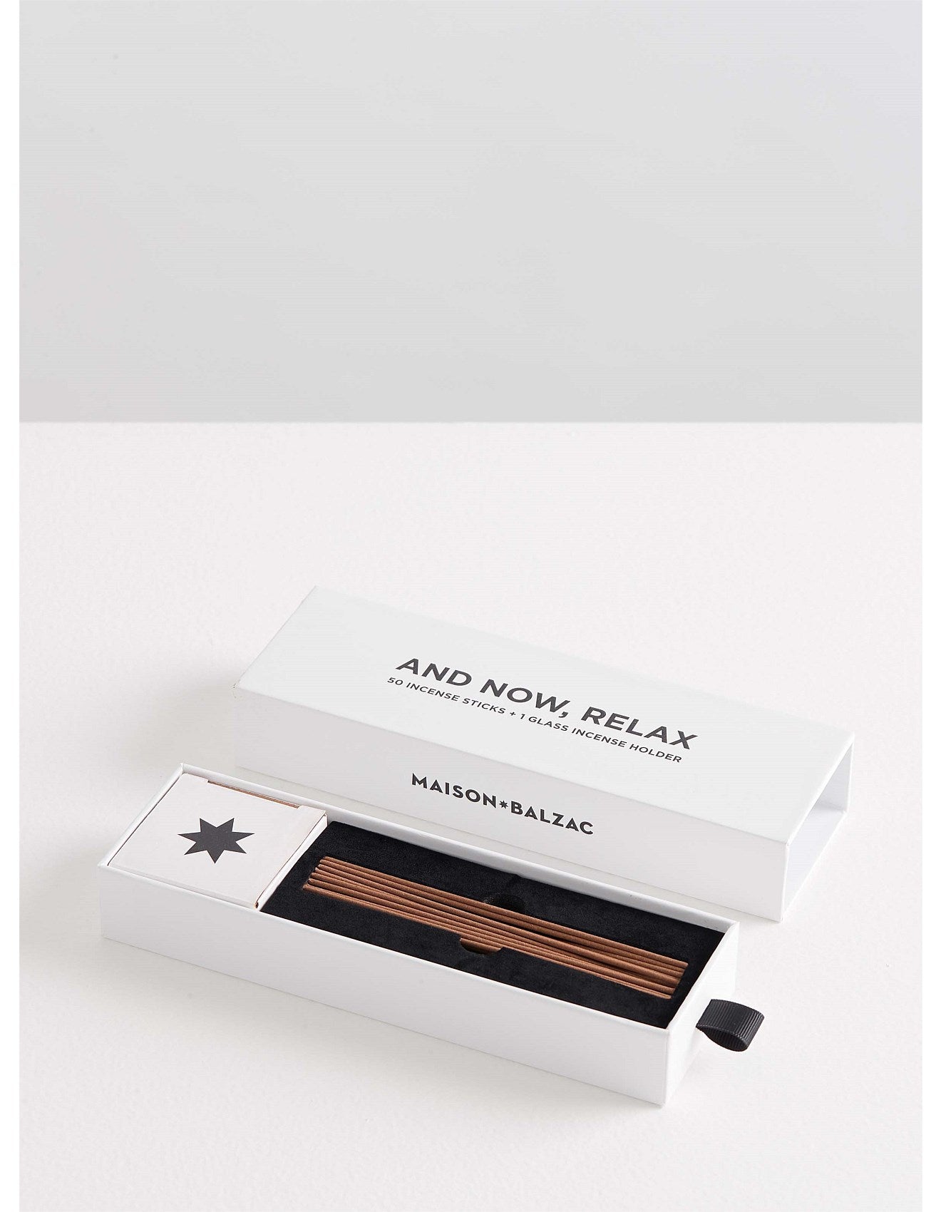 AND NOW RELAX INCENSE SET - SAINTE T/WHITE PEBBLE