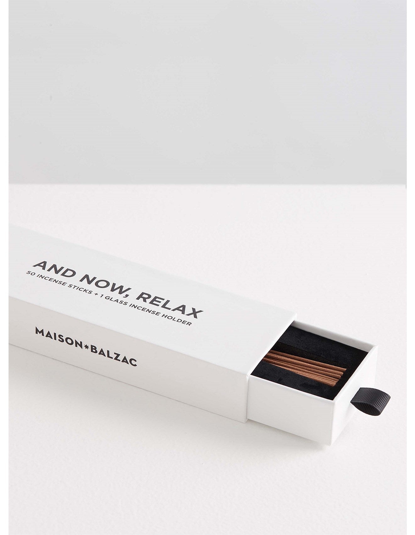 AND NOW RELAX INCENSE SET - SAINTE T/WHITE PEBBLE