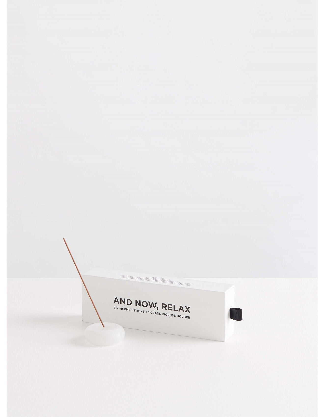 AND NOW RELAX INCENSE SET - SAINTE T/WHITE PEBBLE