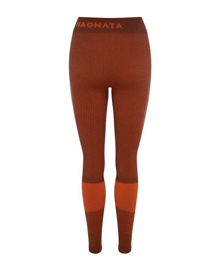 YANG RIB LEGGING - HENNA/CEDAR