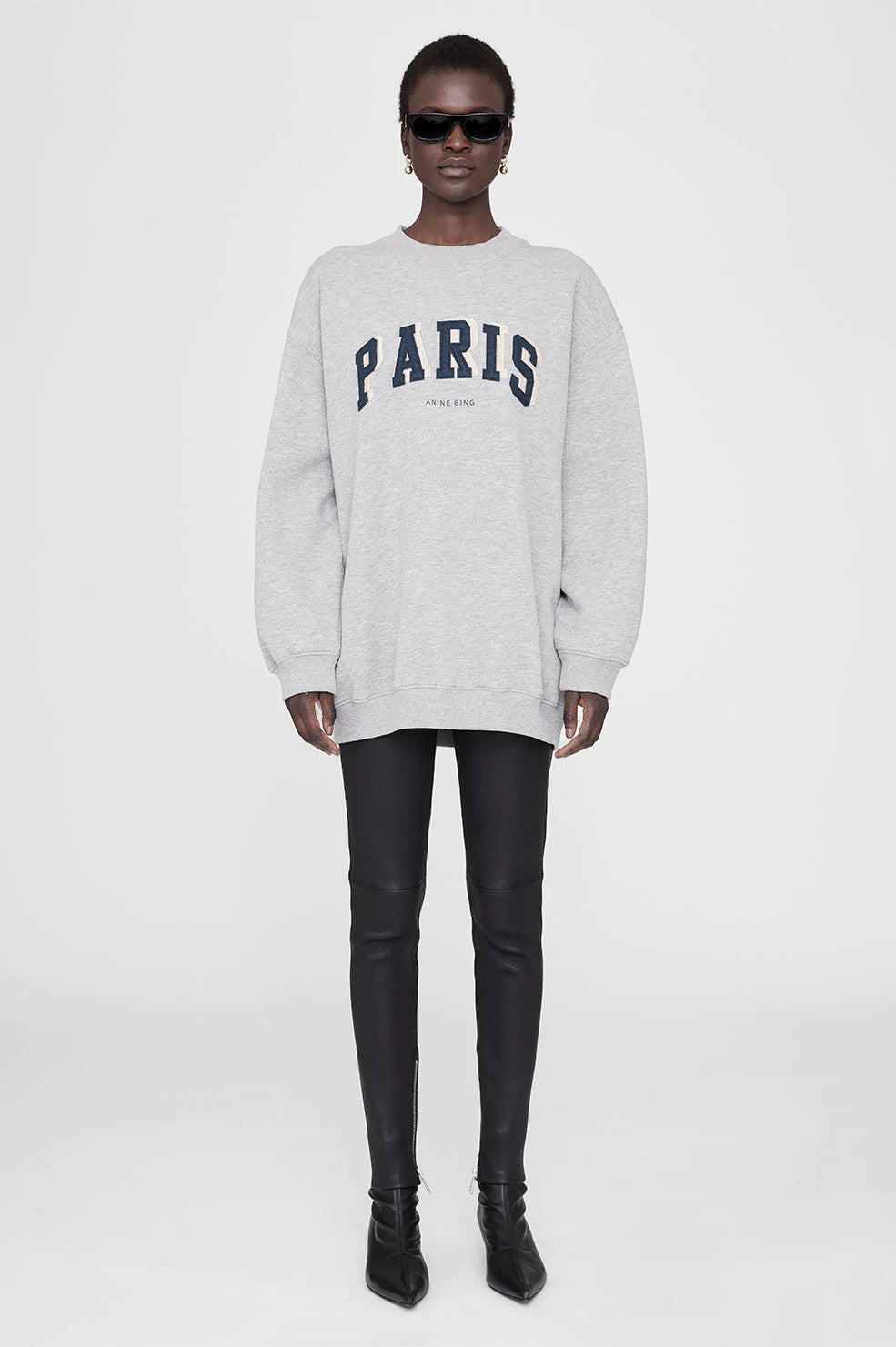 TYLER SWEATSHIRT PARIS - HEATHER GREY