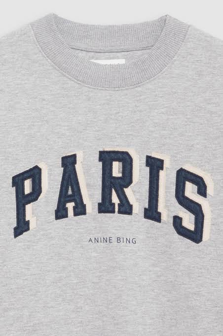 TYLER SWEATSHIRT PARIS - HEATHER GREY