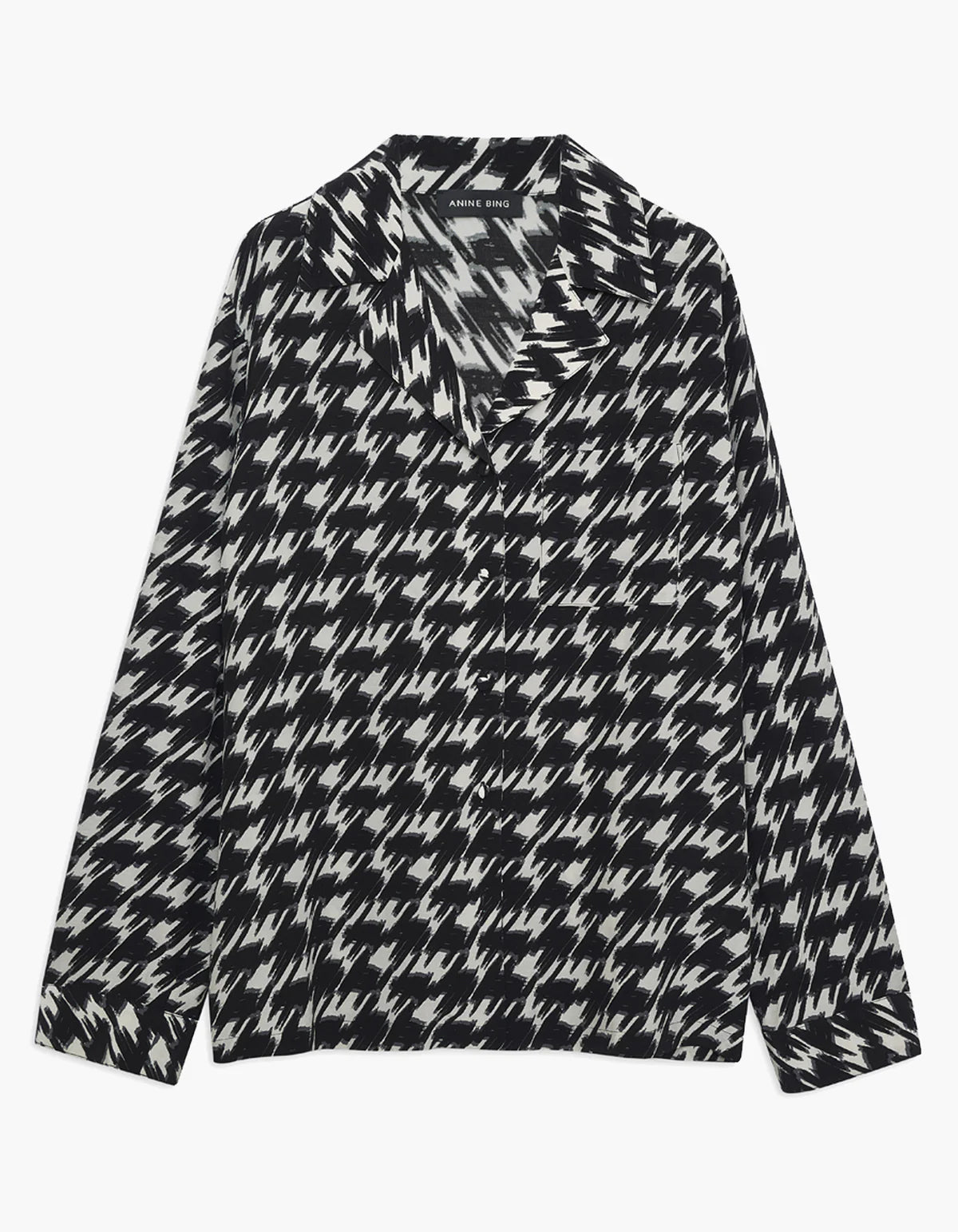 AIDEN SHIRT - HOUNDSTOOTH  PRINT