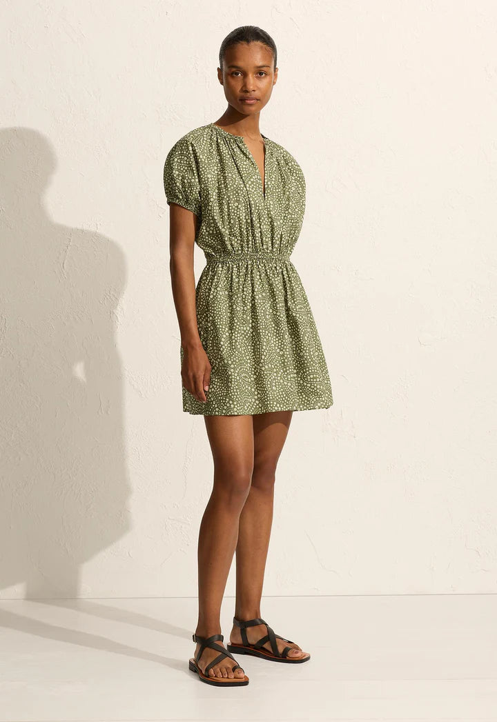 COCOON MINI DRESS - JASMINE OLIVE