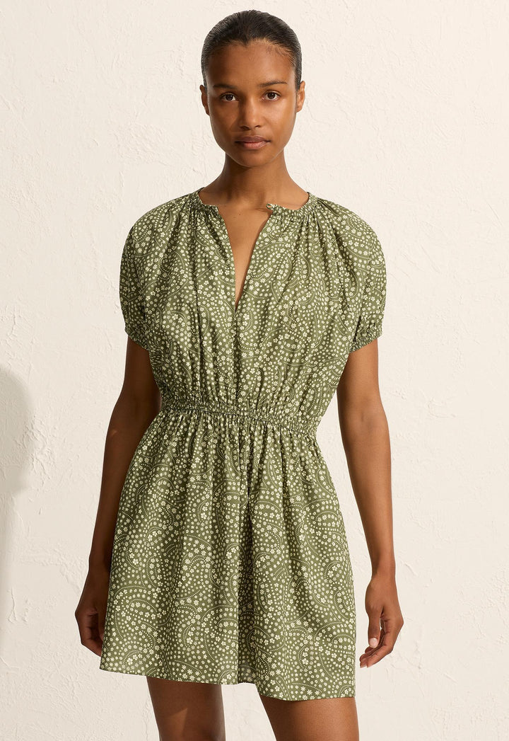 COCOON MINI DRESS - JASMINE OLIVE