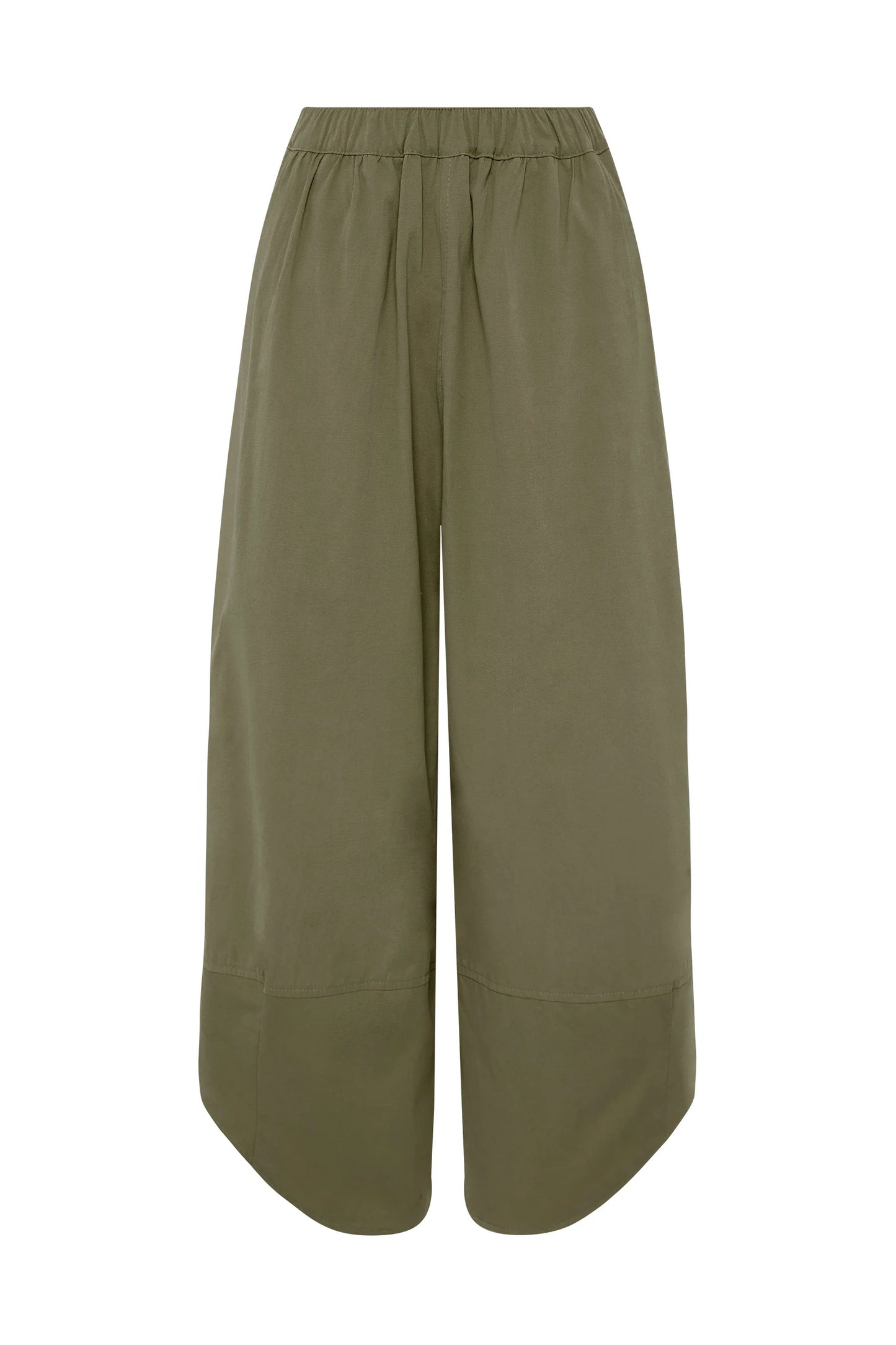 CANVAS SPLIT HEM PANT - KHAKI